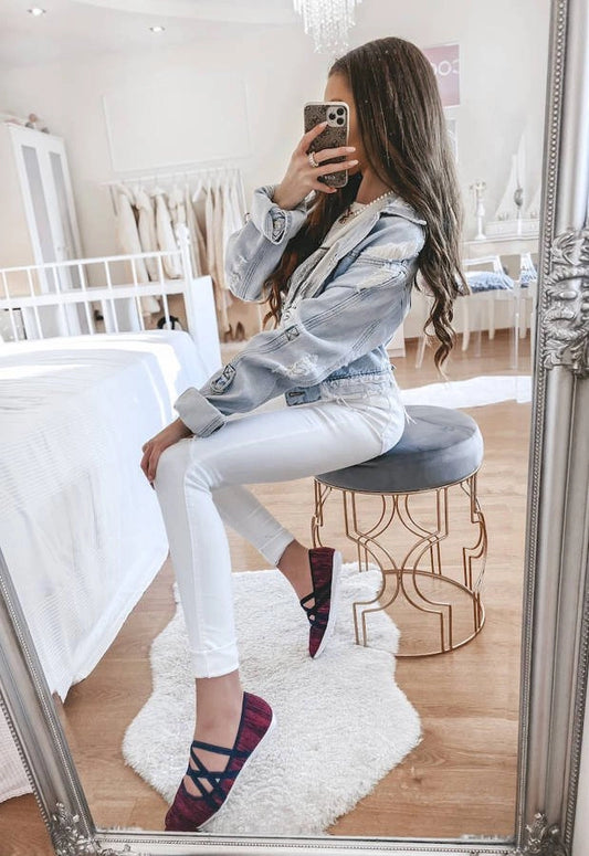 1-Růžové látkové baleríny od Janae-1