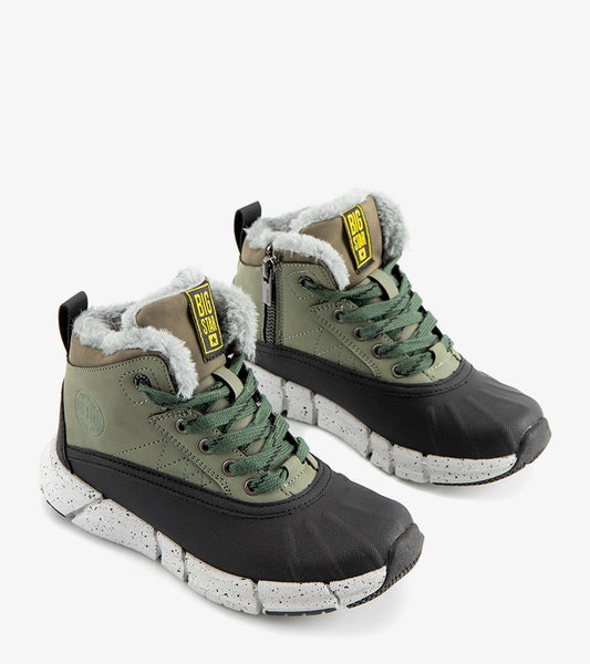 2-BIG STAR Dětské zelené traperské boty Granado-2