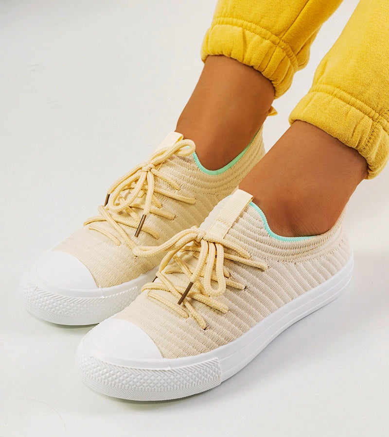 3-Béžové dámské tenisky Medina-3