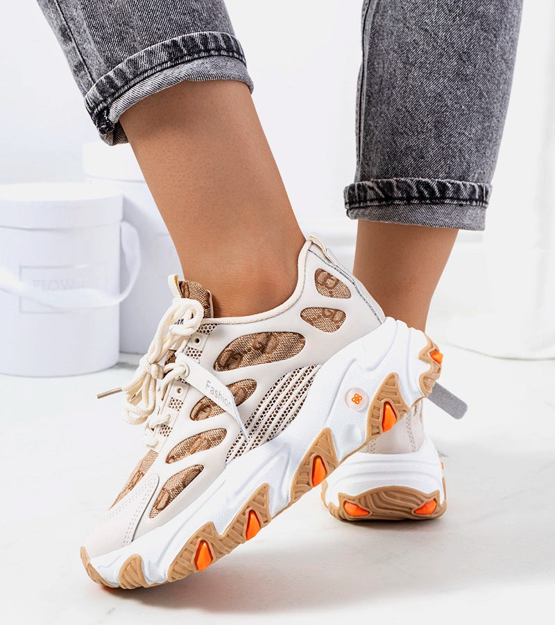 3-Béžové dámské tenisky Melsen-3