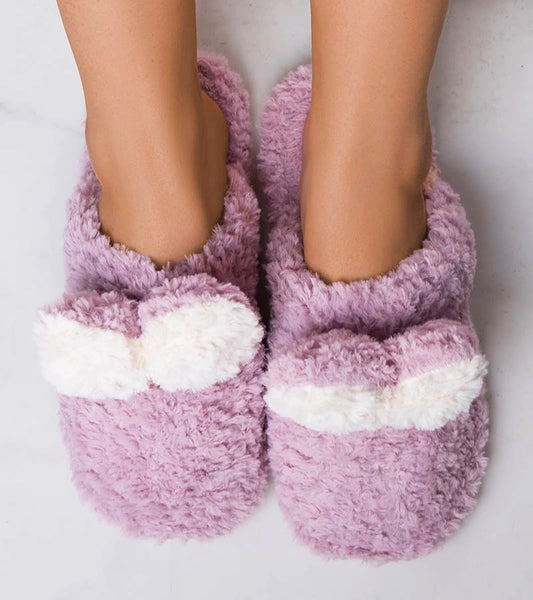 2-Fialové měkké pantofle Rabit-2