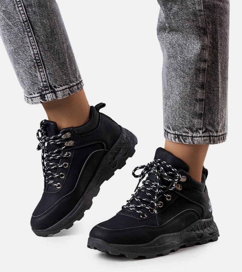 4-Černé zateplené dámské trapery Durani-4