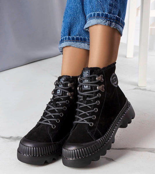 2-Černé zateplené boty Big Star KK274522-2