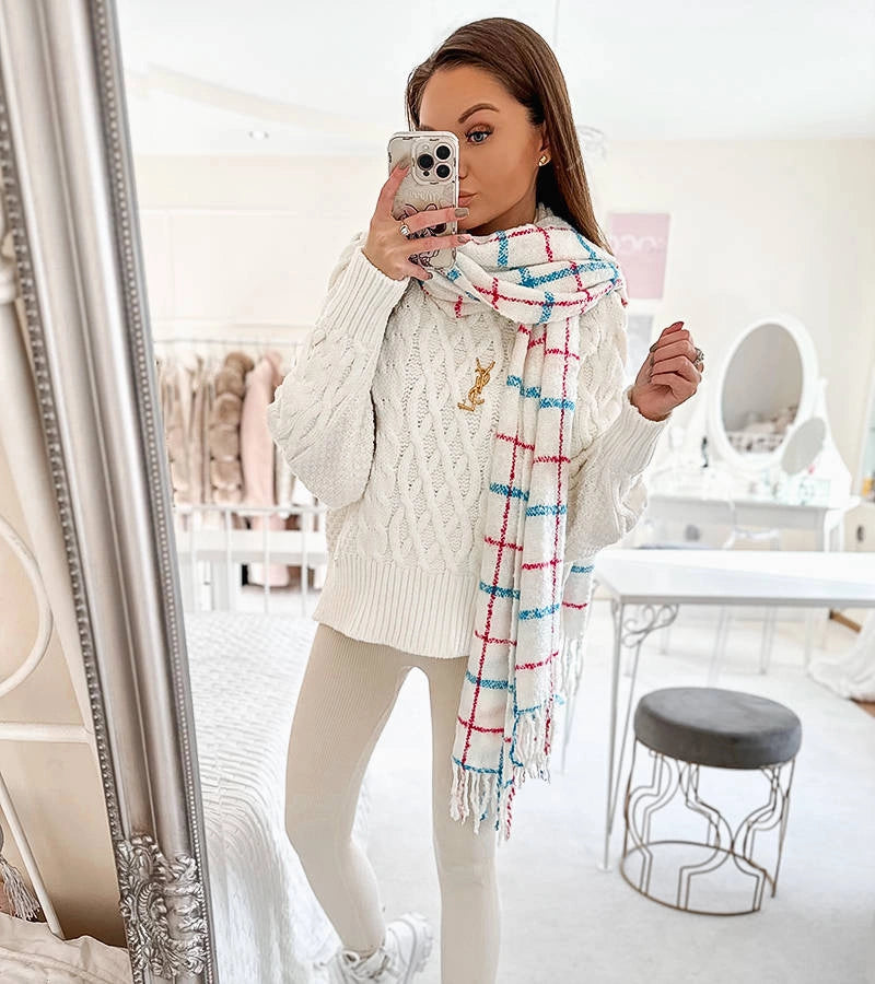 5-Černo modrá šála Aria-5