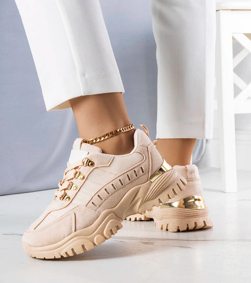 3-Béžové tenisky Mindy-3