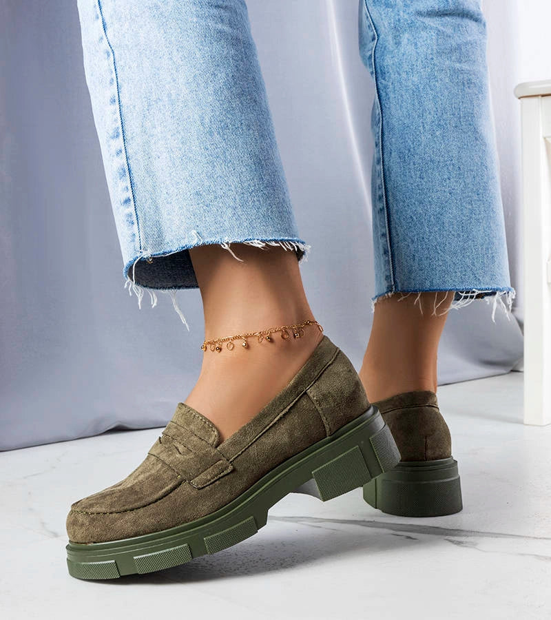 3-Zelené polobotky Alacoque z eko-semiše-3