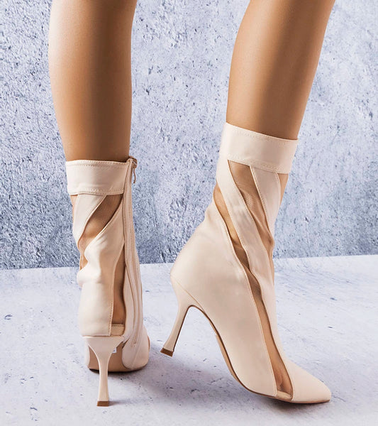 2-Béžové boty s průhlednými vložkami Jay-2