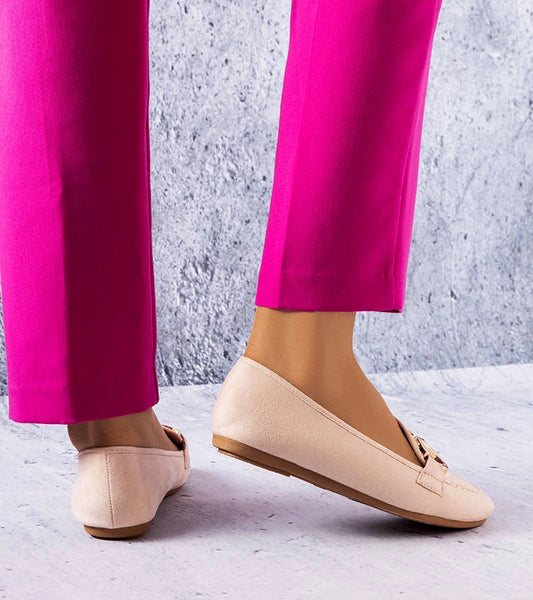 2-Béžové klasické mokasíny Pitre-2