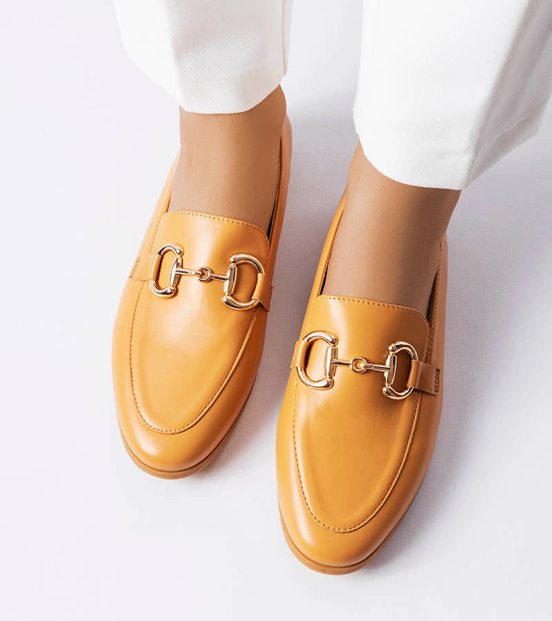 3-Hnědé mokasíny na plochém podpatku Jomphe-3