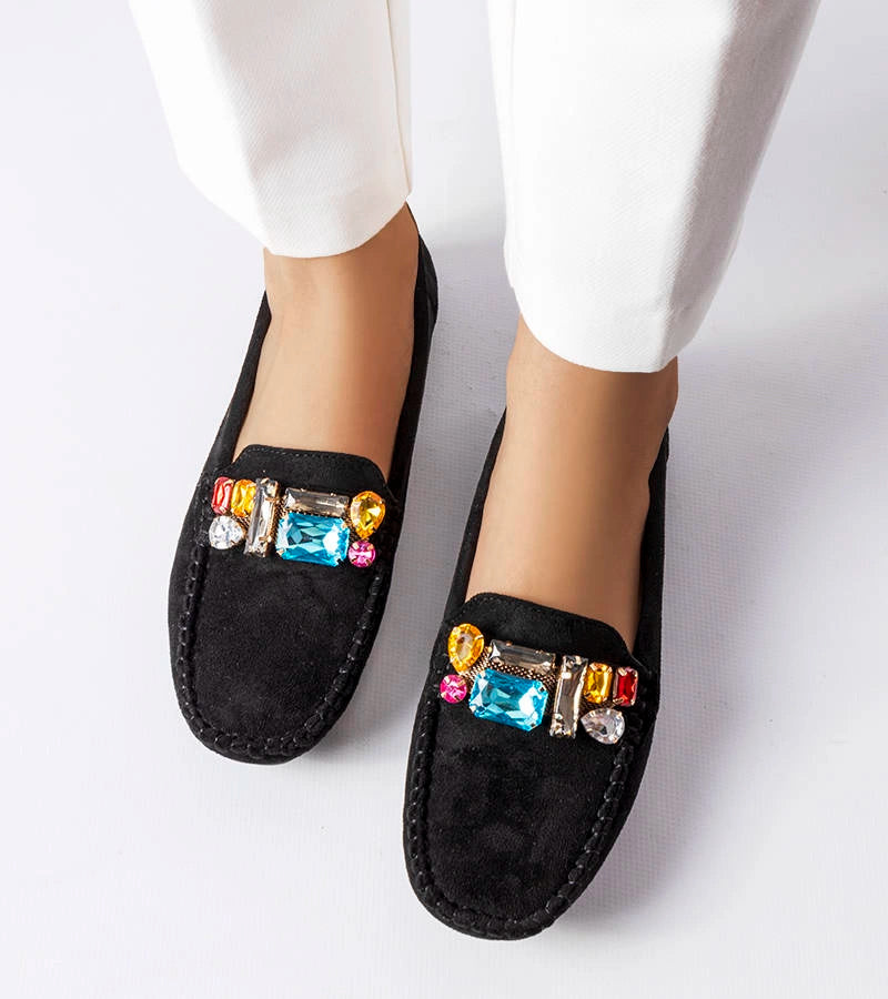 3-Černé mokasíny s koženou stélkou Bertrand-3