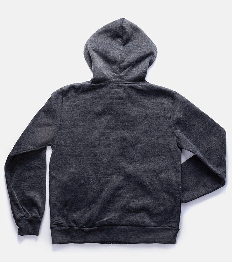 2-Pánská tmavě šedá mikina Guerin s kapucí-2