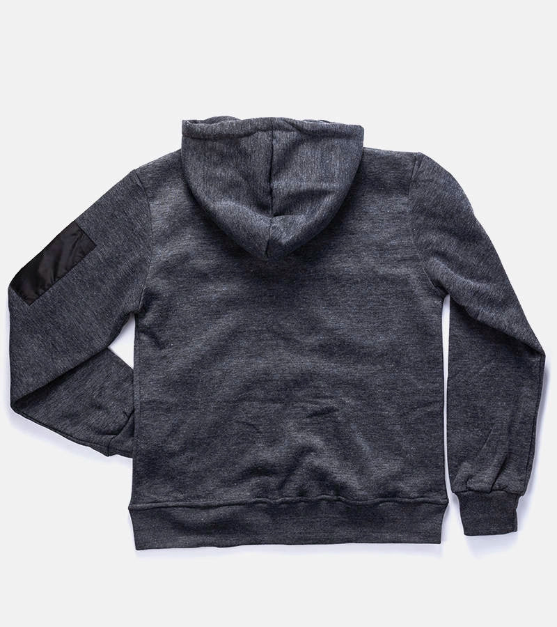 2-Tmavě šedá pánská mikina Labrosse s kapucí-2