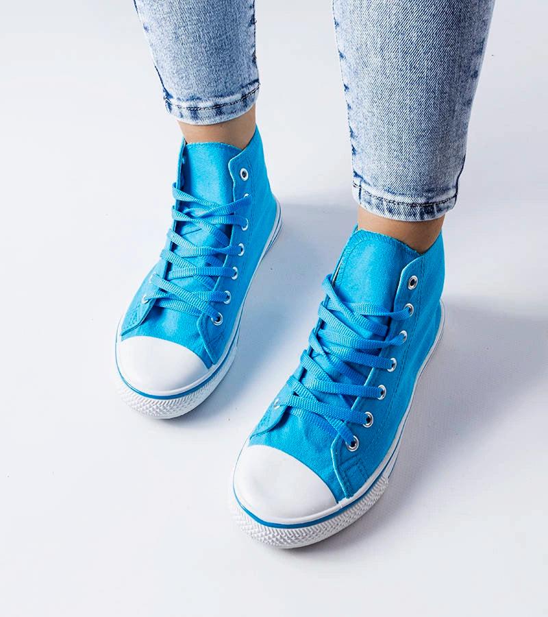 3-Modré kotníkové tenisky Alaine-3