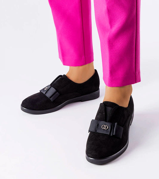 2-Černé nazouvací polobotky Mutton-2