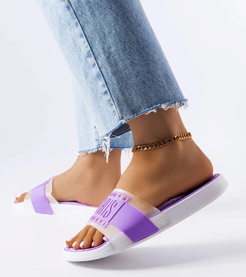 2-Fialové gumové žabky Paris-2