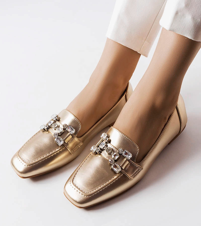 3-Zlaté mokasíny se zirkony Marechal-3