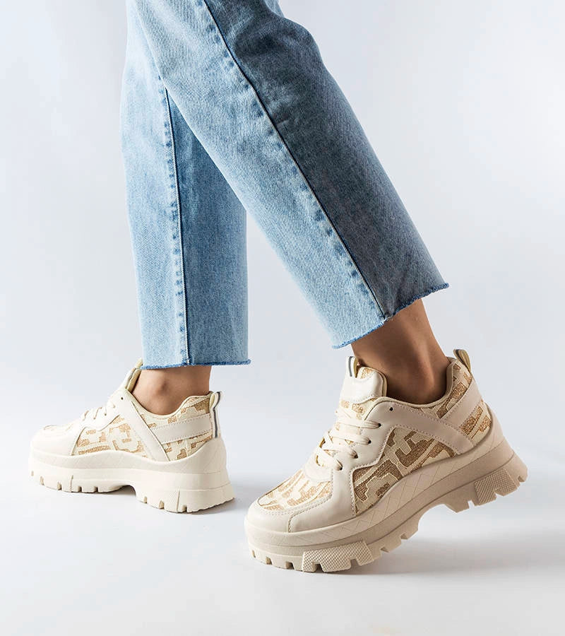 3-Béžové pevné tenisky Brunswick-3