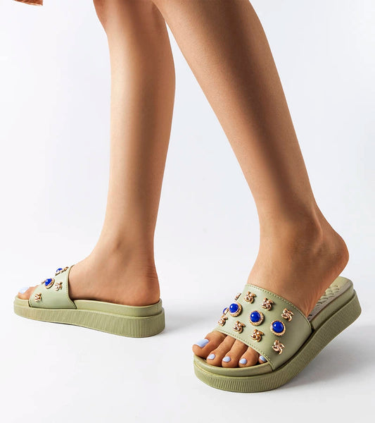 2-Zelené zdobené žabky Montesarchio-2