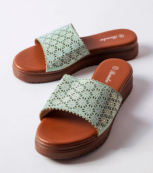 2-Zelené ažurové žabky se zirkony Irvine-2