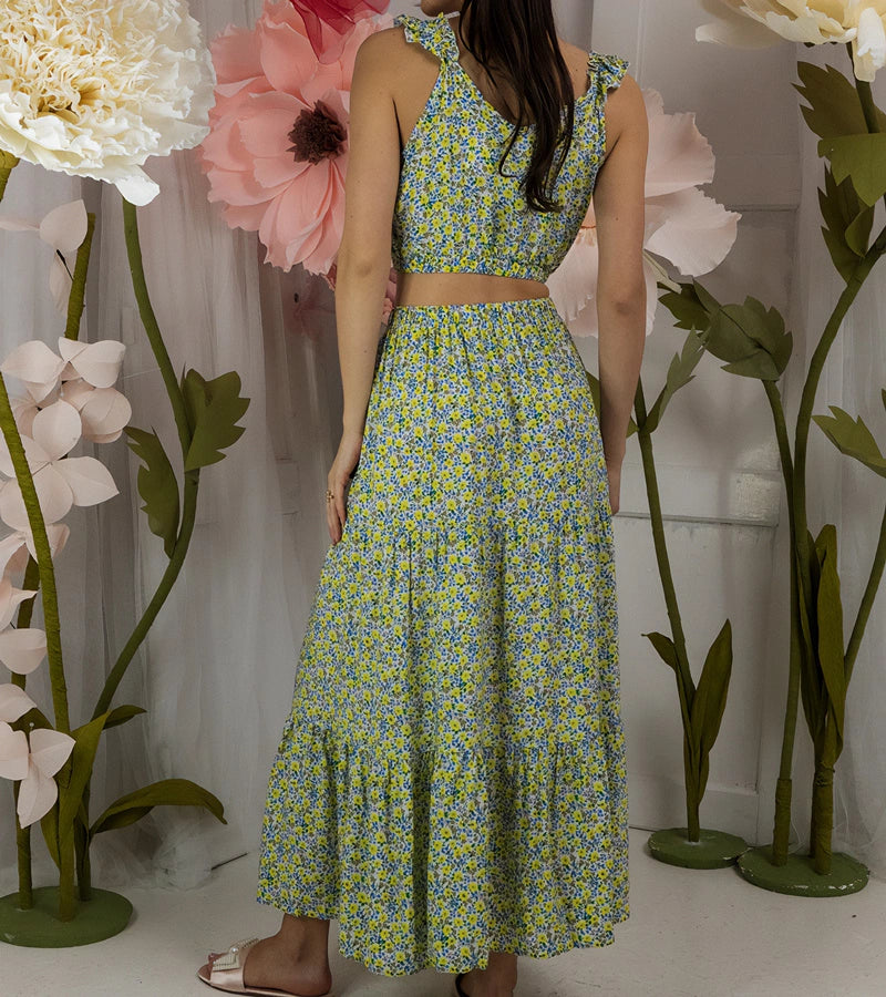 2-Žlutá souprava s topem a sukní Alvisa-2