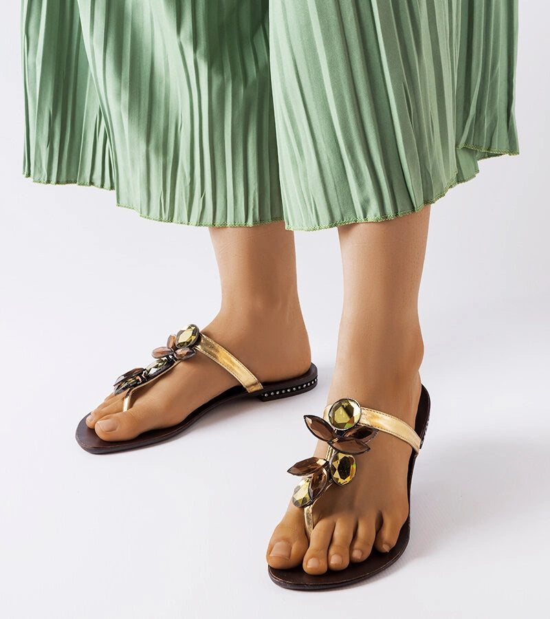 2-Zlaté elegantní žabky Zarattini-2