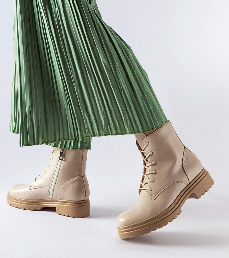 3-Béžové vlněné trapery Vinceza-3