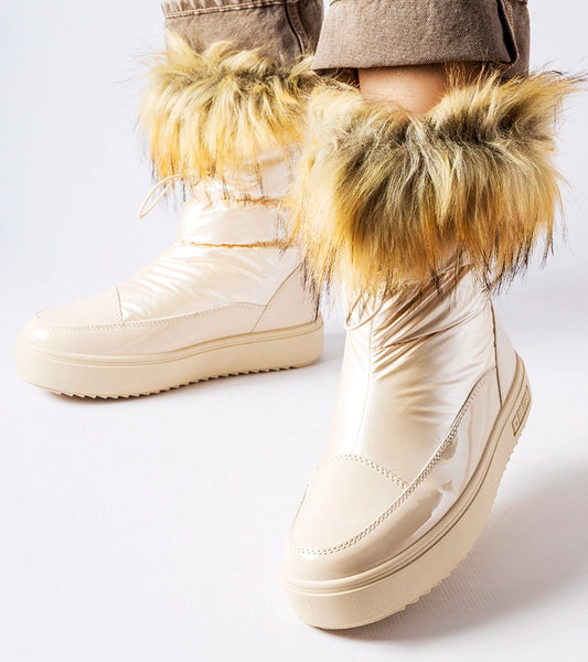 2-Beige zateplené sněhule MM274380-2