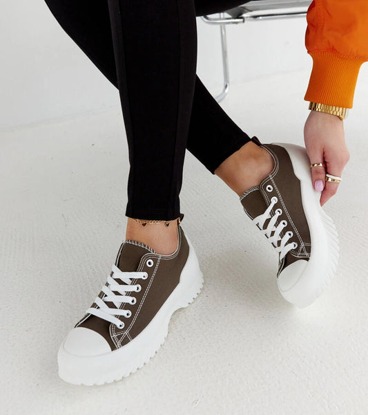 2-Zelené tenisky na platformě Monteleone-2