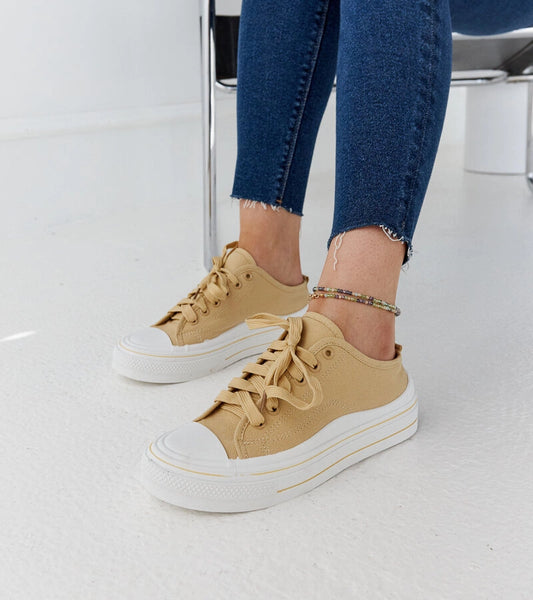 2-Bežové tenisky na platformě Fiori-2