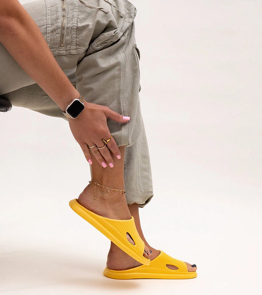 2-Žluté pěnové pantofle Myrtile-2