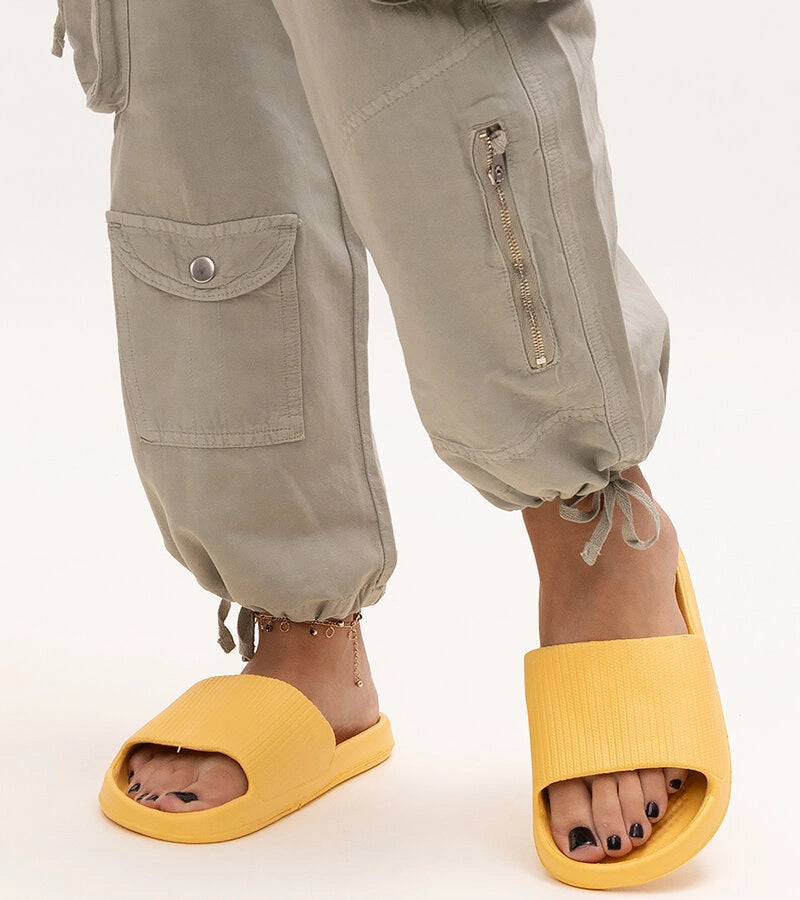 2-Žluté pěnové pantofle Menta-2