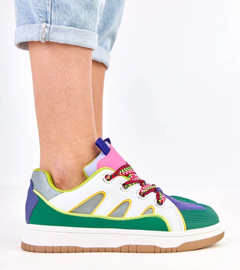 5-Zelené tenisky s tlustými tkaničkami Neolis-5