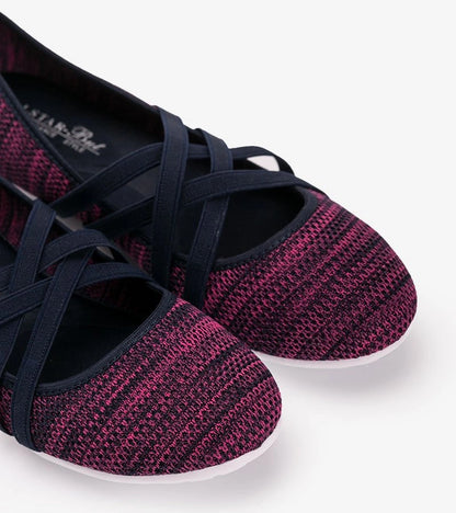 4-Růžové látkové baleríny od Janae-4