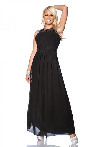 Dlouhé večerní šaty s kamínky