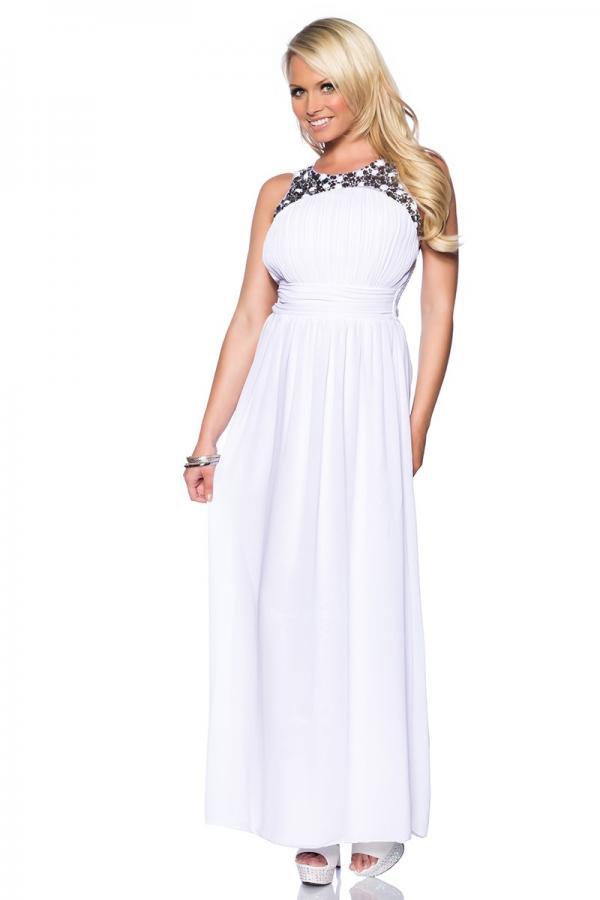 Dlouhé večerní šaty s kamínky