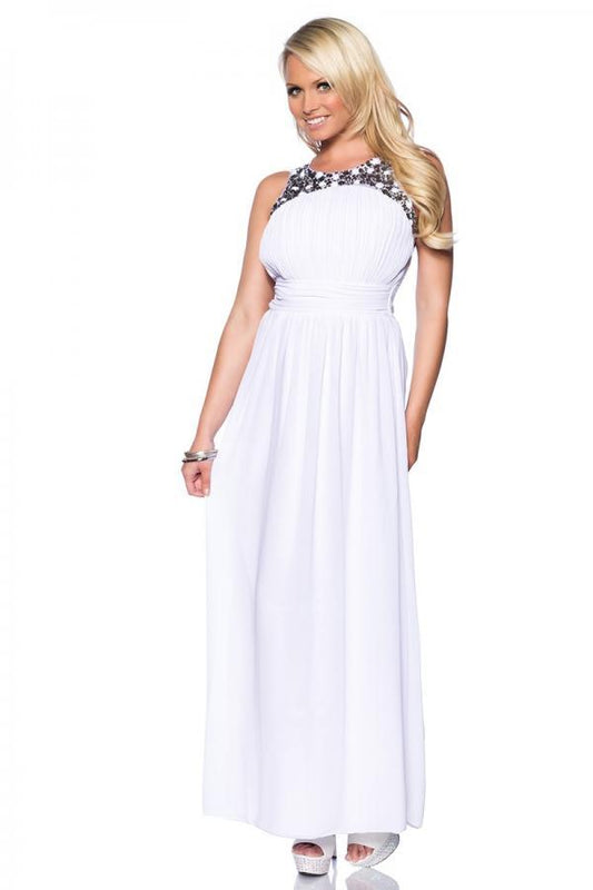 Dlouhé večerní šaty s kamínky