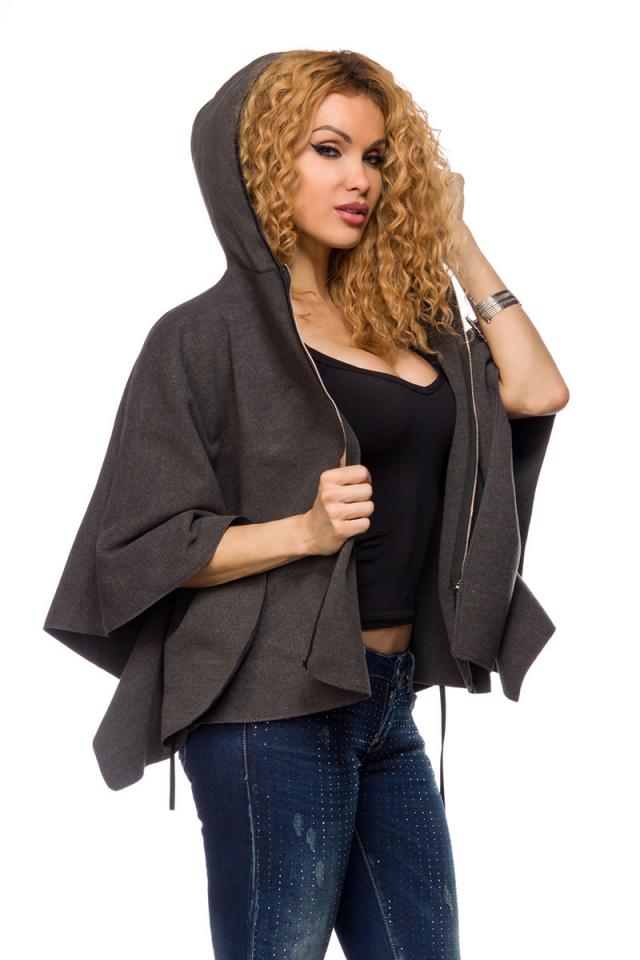 Pončo s kapucí