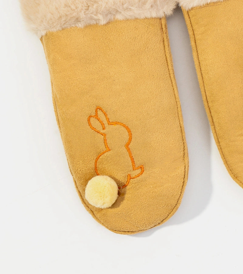 2-Žluté rukavice se zajíčkem Bannu-2