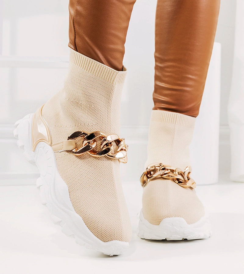 3-Béžové vysoké tenisky Hurtado-3