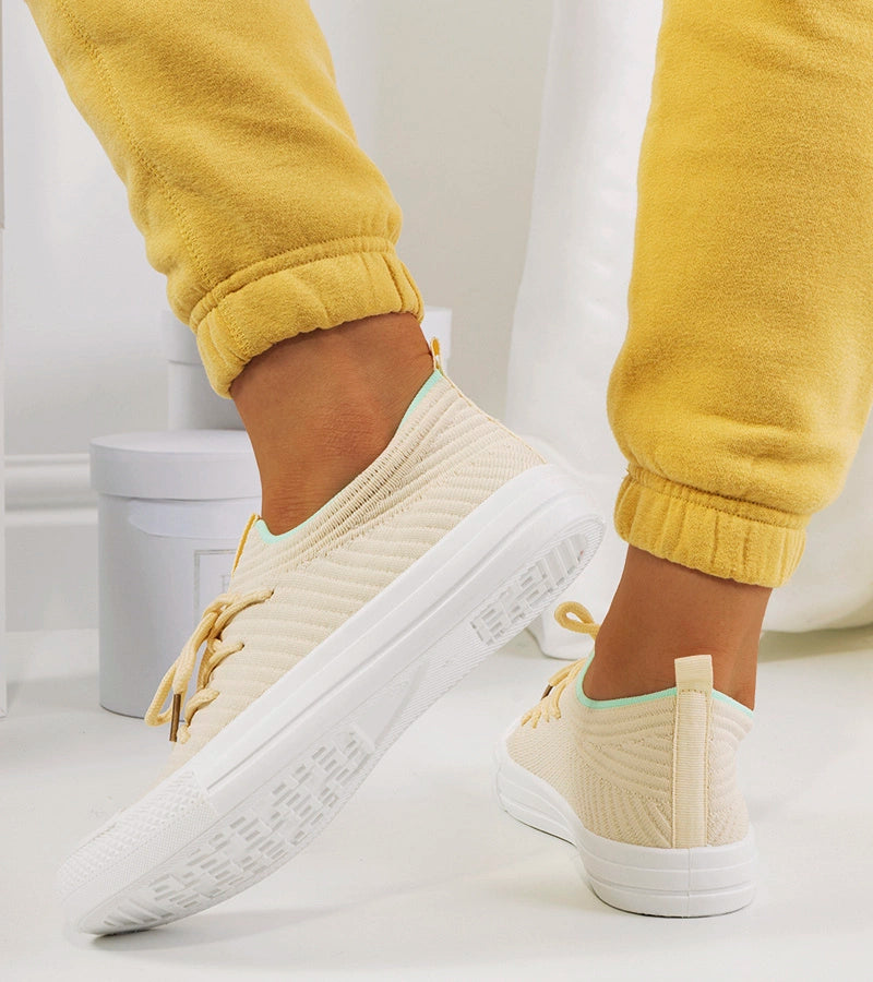 2-Béžové dámské tenisky Medina-2