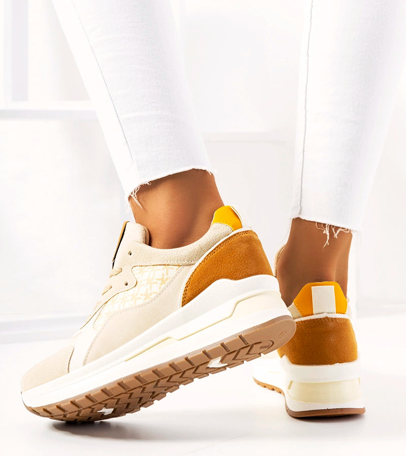 2-Béžové dámské tenisky Eryn-2