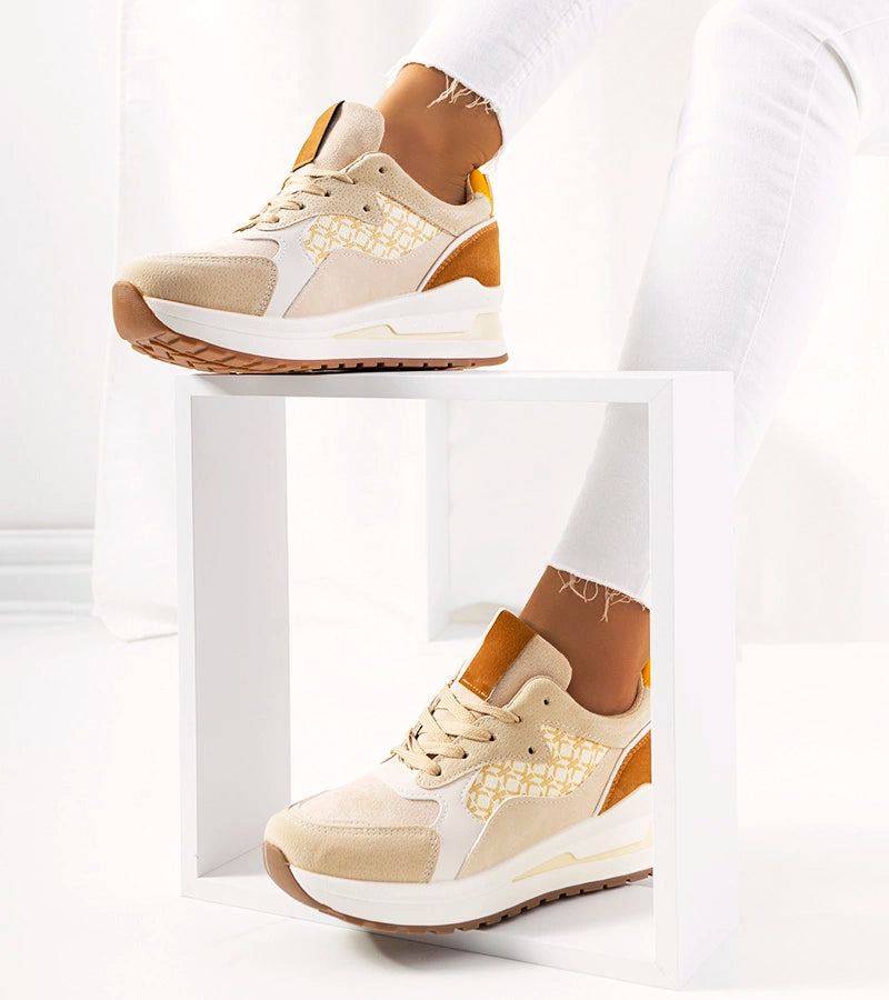 3-Béžové dámské tenisky Eryn-3