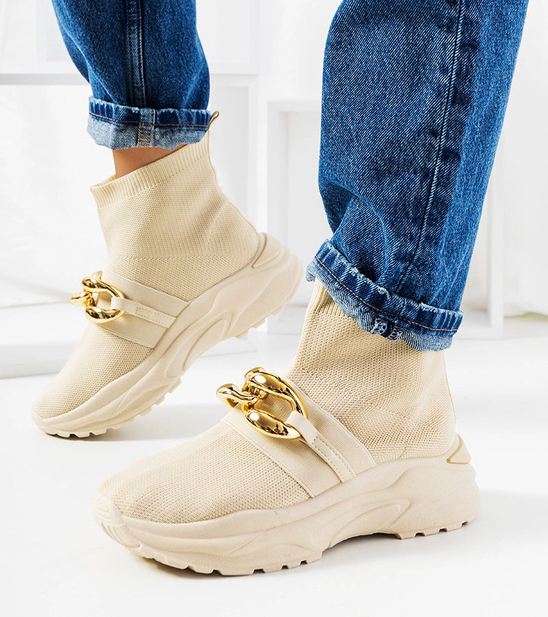 1-Béžové vysoké tenisky Martina-1