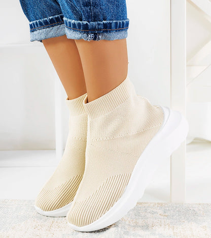 1-Béžové vysoké tenisky Jennifer-1