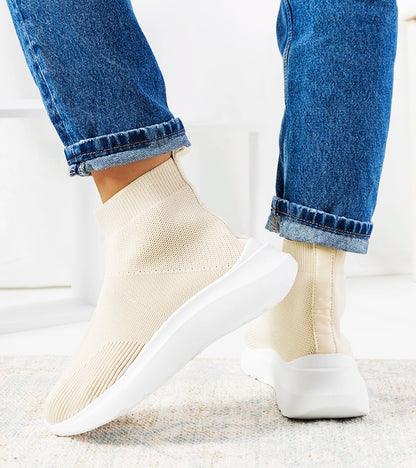 3-Béžové vysoké tenisky Jennifer-3