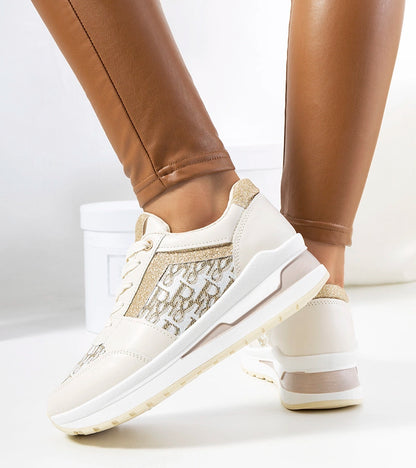 3-Béžové tenisky Aloisia-3