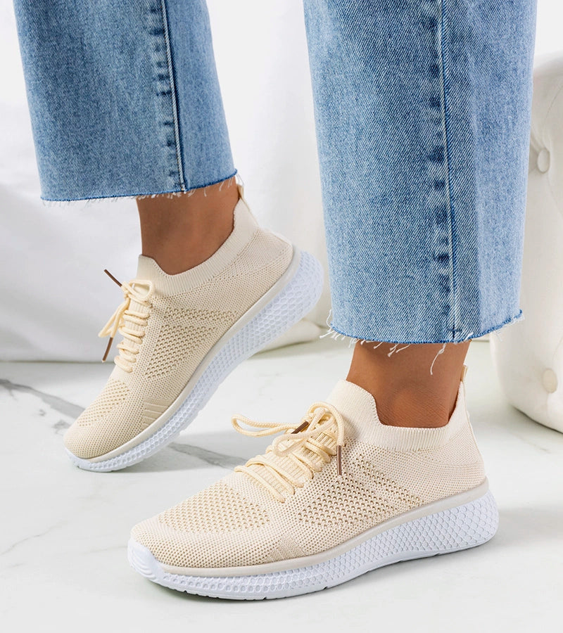 2-Béžové sportovní tenisky Michaela-2