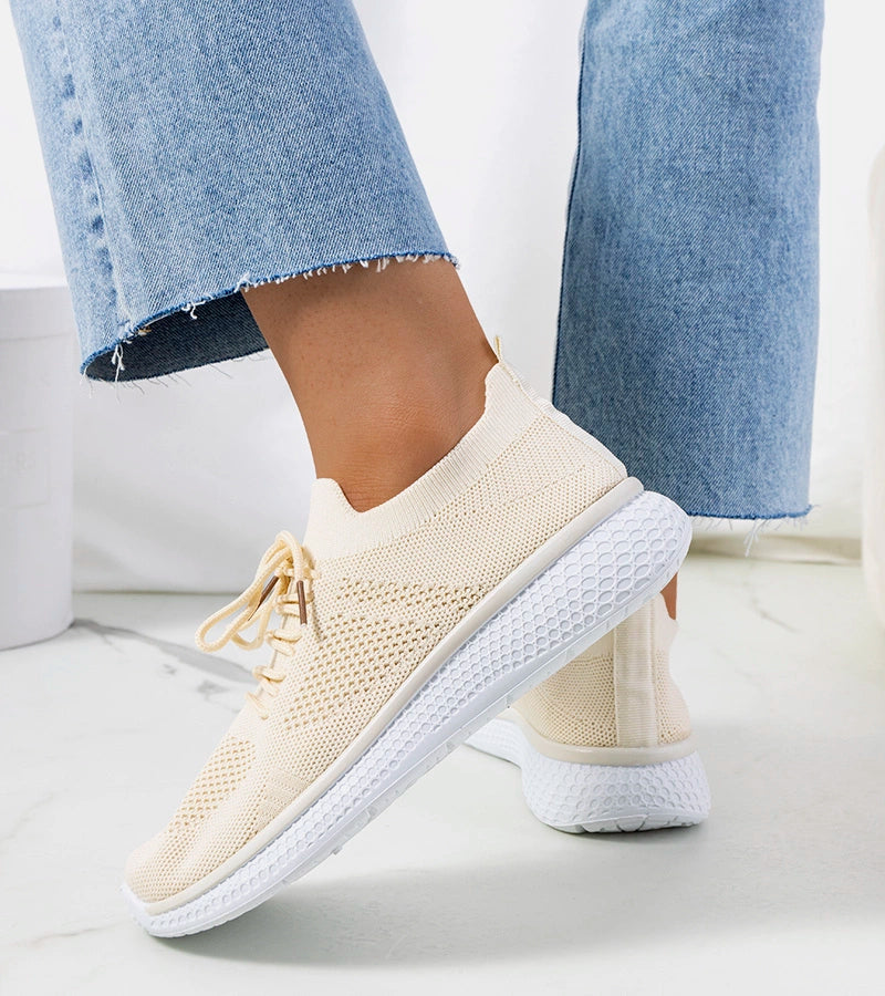 3-Béžové sportovní tenisky Michaela-3