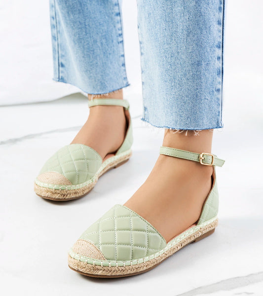1-Zelené espadrilky Faiza-1