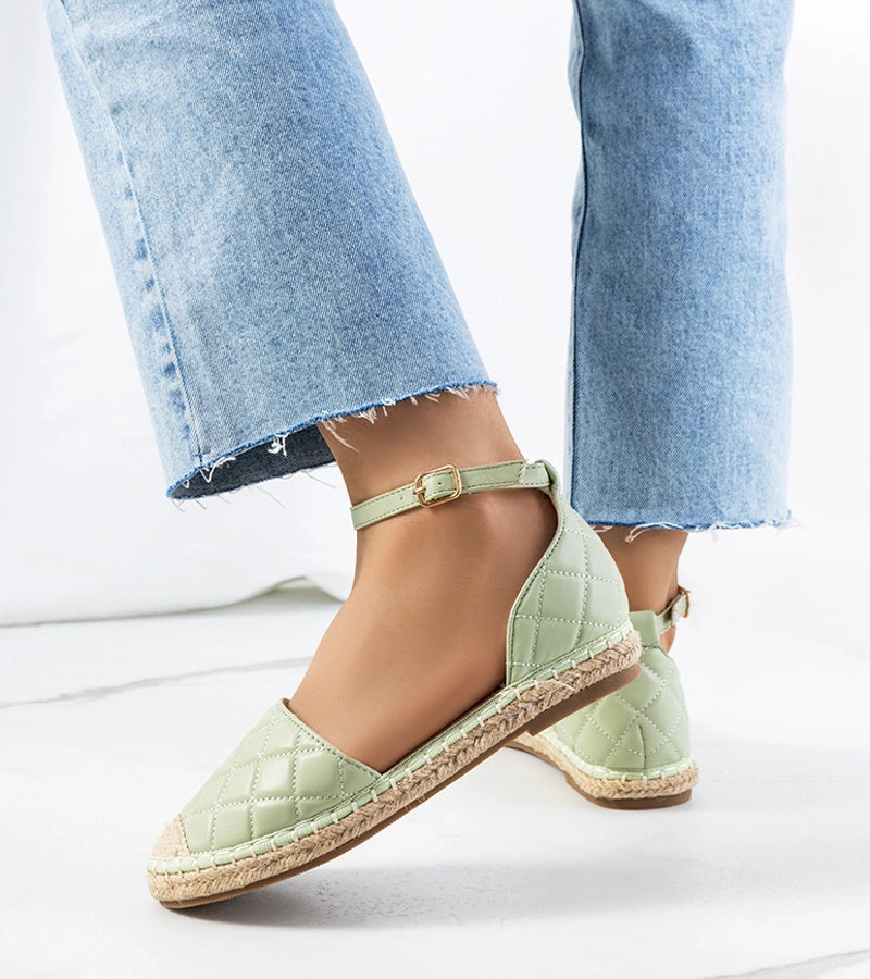3-Zelené espadrilky Faiza-3